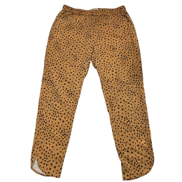 Marine Layer Allison Tulip Hem Cheetah Print Pant Size Medium - Picture 2 of 9
